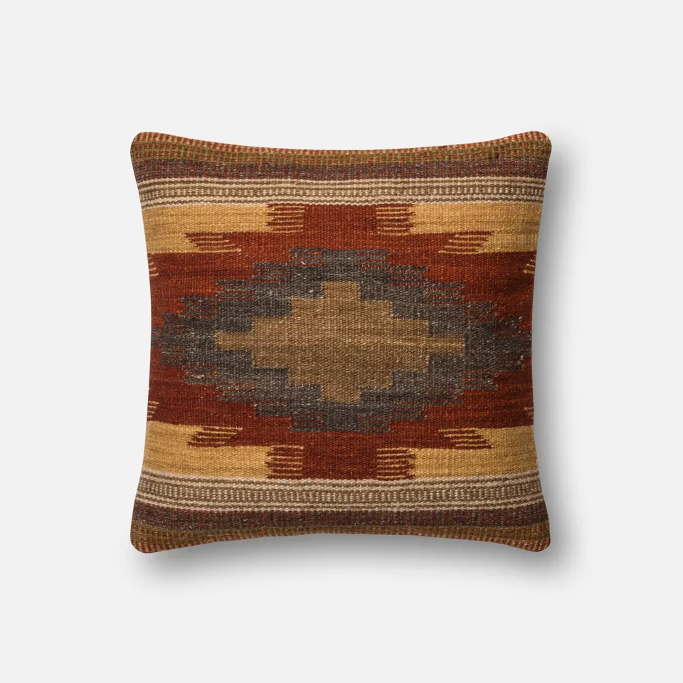 PILLOWS - RUST / GOLD - 18" X 18" Cover Only
