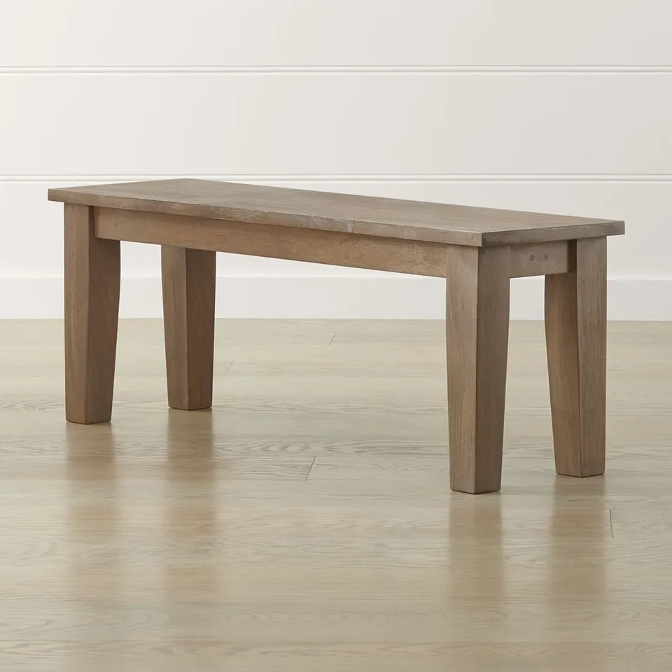 Basque 48" Light Brown Solid Wood Dining Bench