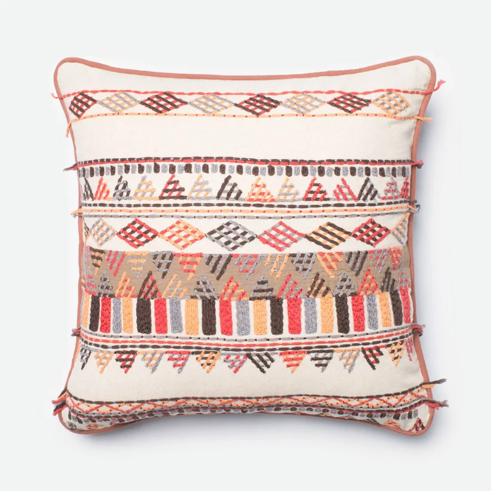 PILLOWS - MULTI - 22" X 22" Cover w/Down