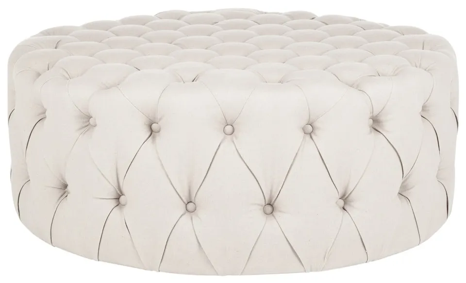 Charlene Ottoman - Taupe