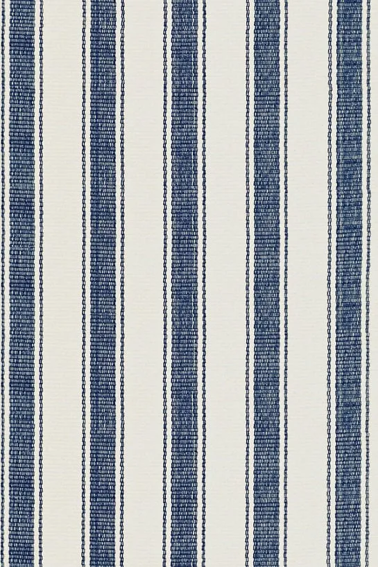 BLUE AWNING STRIPE INDOOR/OUTDOOR RUG