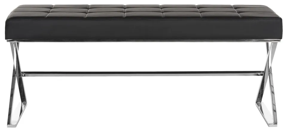 Micha Bench - Black/Chrome