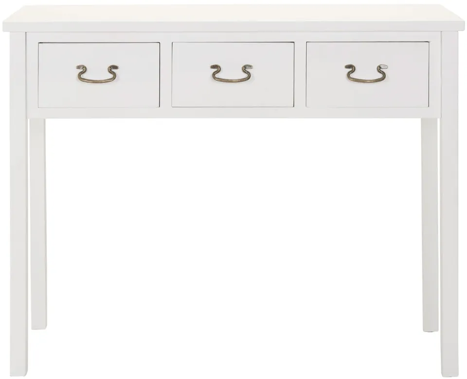 Cindy Console With Storage Drawers - White
