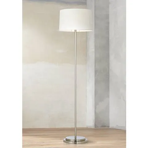Possini Euro Simplicity 59" Double Pull Chain Modern Floor Lamp