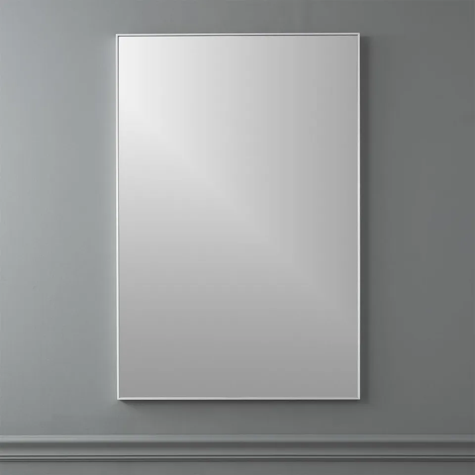Infinity Silver Rectangular Wall Mirror 24"x36"