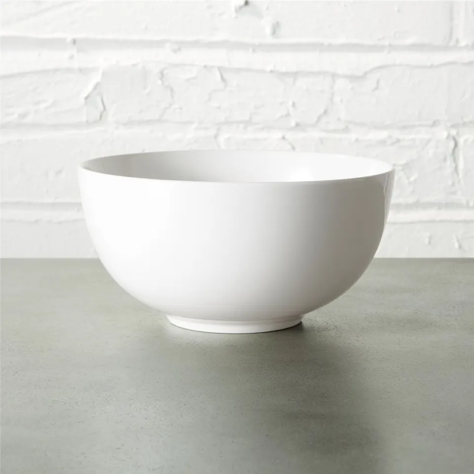 Contact White Ceramic Soup Bowl