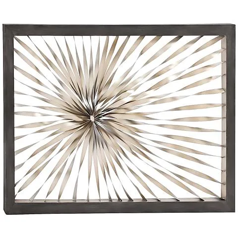 Dahlia Studios Twisted Sunburst 60" Wide Metal Wall Art