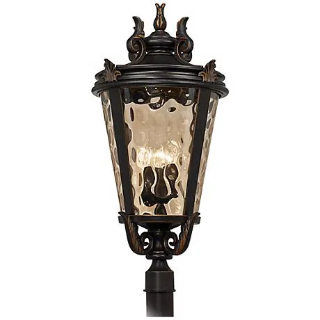 John Timberland Casa Marseille 33 1/2" High Bronze Outdoor Post Light