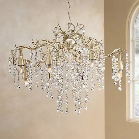 Possini Euro Branches 31" Wide Silver Champagne LED Chandelier