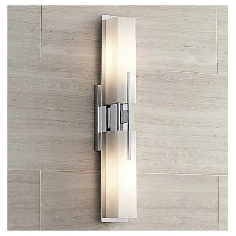 Possini Euro Midtown 23 1/2" High Chrome Bath Light