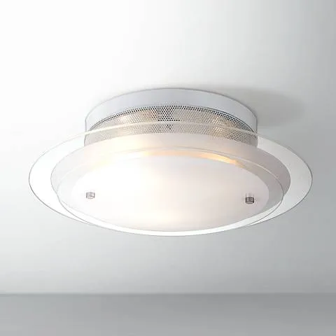 Possini Euro Trieste 15 3/4" Wide 2-Tier Glass Ceiling Light