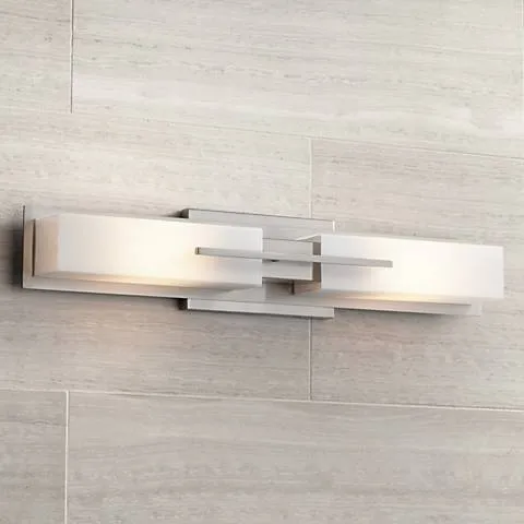 Possini Euro Midtown 23 1/2" Wide Satin Nickel Modern Bath Light