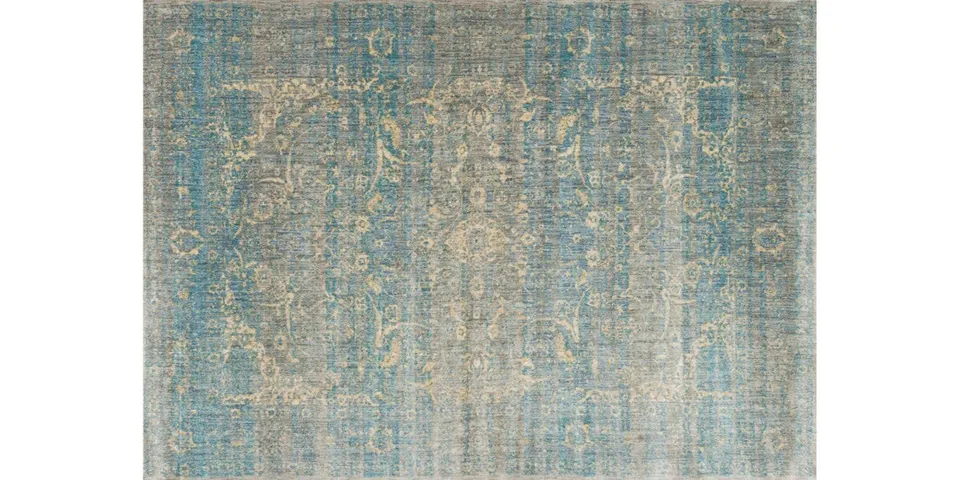 AF-10 LT. BLUE / MIST Rug -5'3" round