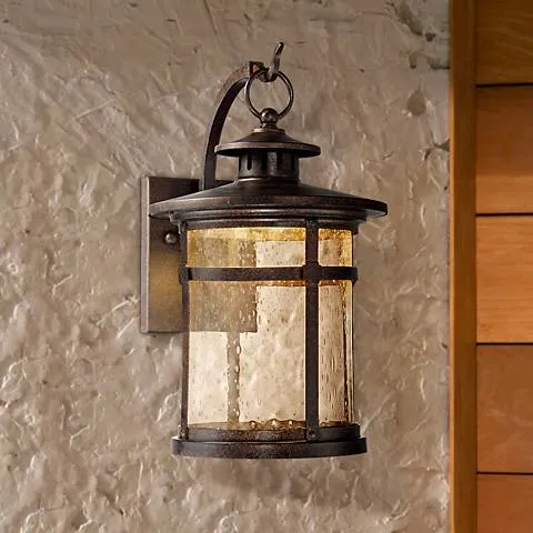 Franklin Iron Works Callaway 11 1/2" Rustic Bronze LED Outdoor Light