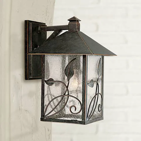 Franklin Iron French Garden 12 1/2" High Bronze Outdoor Wall Light