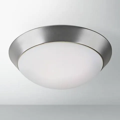 Possini Euro Davis 11" Wide Brushed Nickel Ceiling Light Fixture