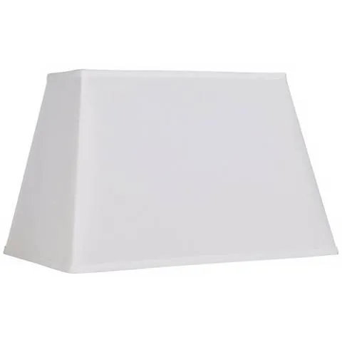 Springcrest Vina White Rectangular Shade 14/6x18/12x12  (Spider)