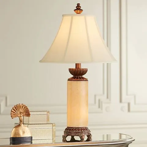 Lumiere 28 1/2" High Onyx Stone Night Light Table Lamp