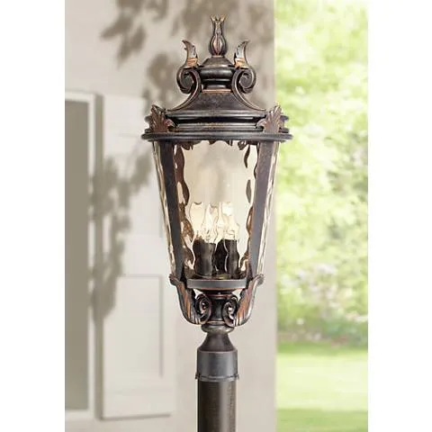 John Timberland Casa Marseille 28" Bronze 4-Light Outdoor Post Light
