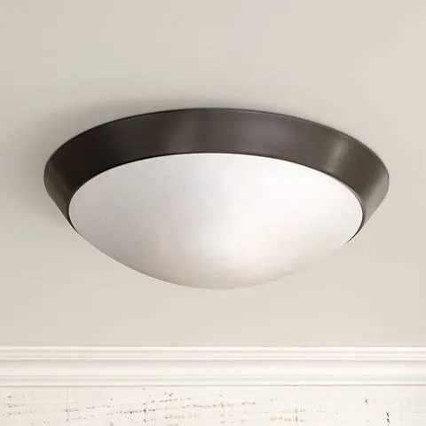 Possini Euro Davis 13" Wide Oil-Rubbed Bronze Ceiling Light Fixture
