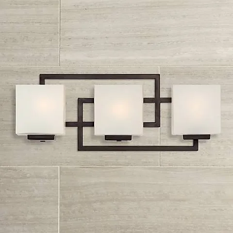 Possini Euro Lighting on the Square 21" Wide Bronze Bath Wall Light