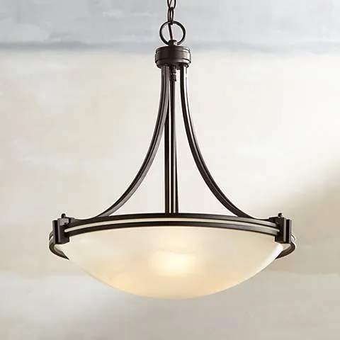 Possini Euro Deco 21 1/2" Wide Bronze 3-Light Pendant