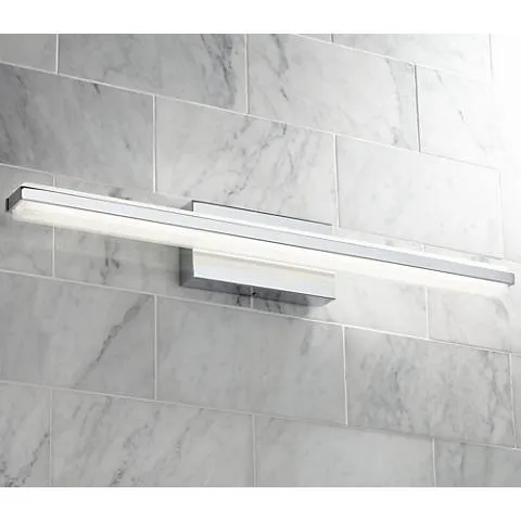 Possini Euro Eloe Chrome 31 1/4" Wide Linear LED Bath Light