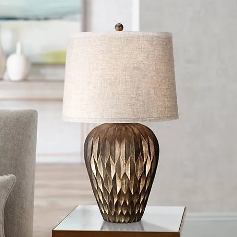 Possini Euro Buckhead 28" Golden Bronze Modern Urn Table Lamp