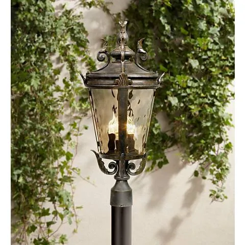 Casa Marseille 25 1/2" High Bronze 4-Light Outdoor Post Light