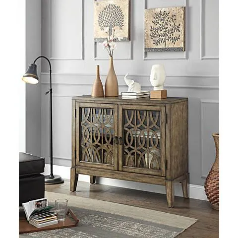 Pendleton Kire 40 1/2" Wide Glass Door Accent Cabinet