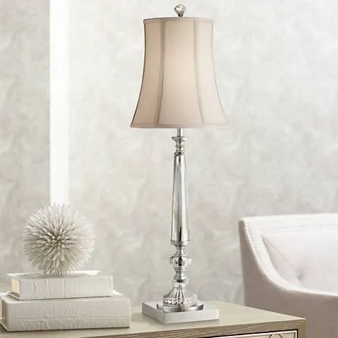 Regency Hill Belardo 32" Traditional Crystal Buffet Table Lamp