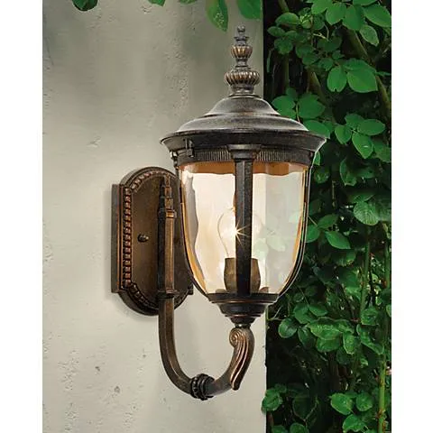 John Timberland Bellagio 16 1/2" Bronze Upbridge Arm Outdoor Light