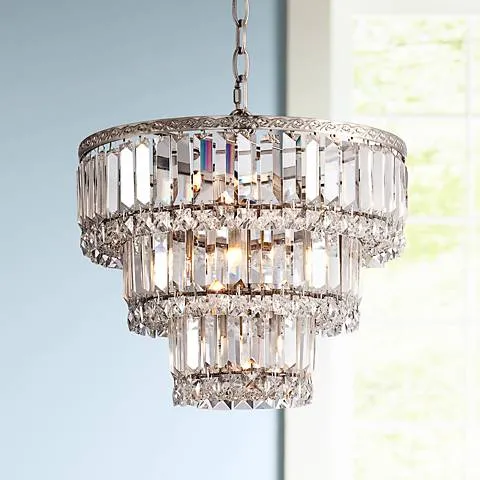 Possini Euro Magnificence 14 1/4" Tiered Crystal Chandelier