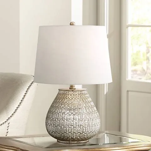 Possini Euro Zax 19 1/2" High Mercury Glass Accent Table Lamp