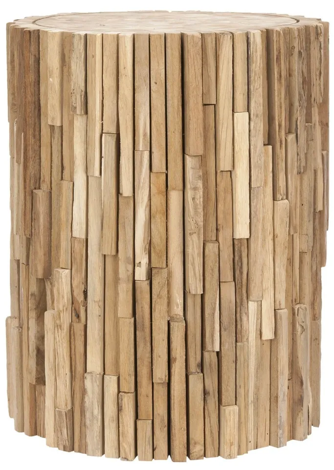 Minidoka Round Stool - Medium Oak