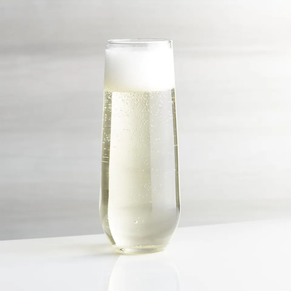 Aspen 9-Oz. Stemless Champagne Flute Glass