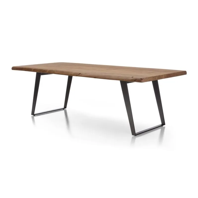 Yukon 102" Warm Acacia Live Edge Solid Wood Dining Table