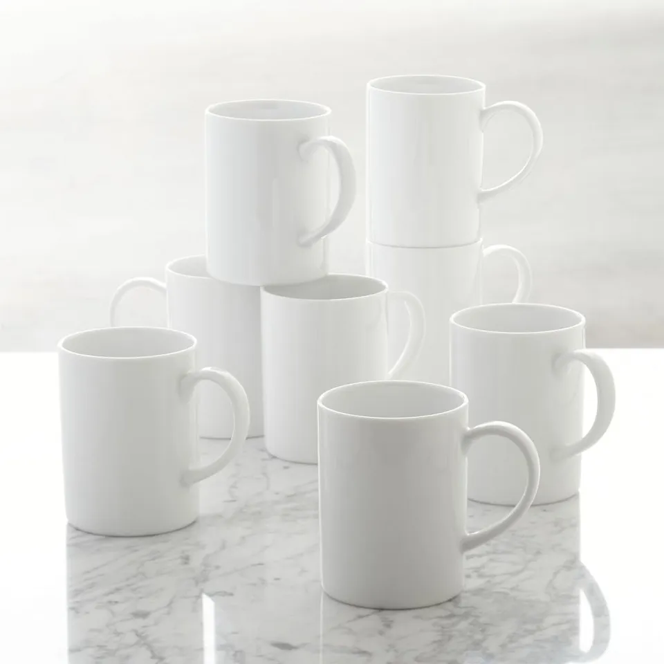 Aspen 11-oz. Porcelain Can Mugs, Set of 8