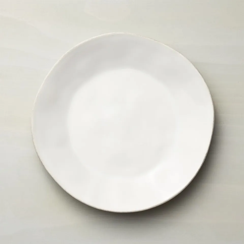 Marin White Stoneware Dinner Plate