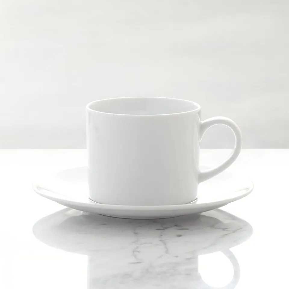 Aspen 9-oz. Porcelain Cup and Saucer