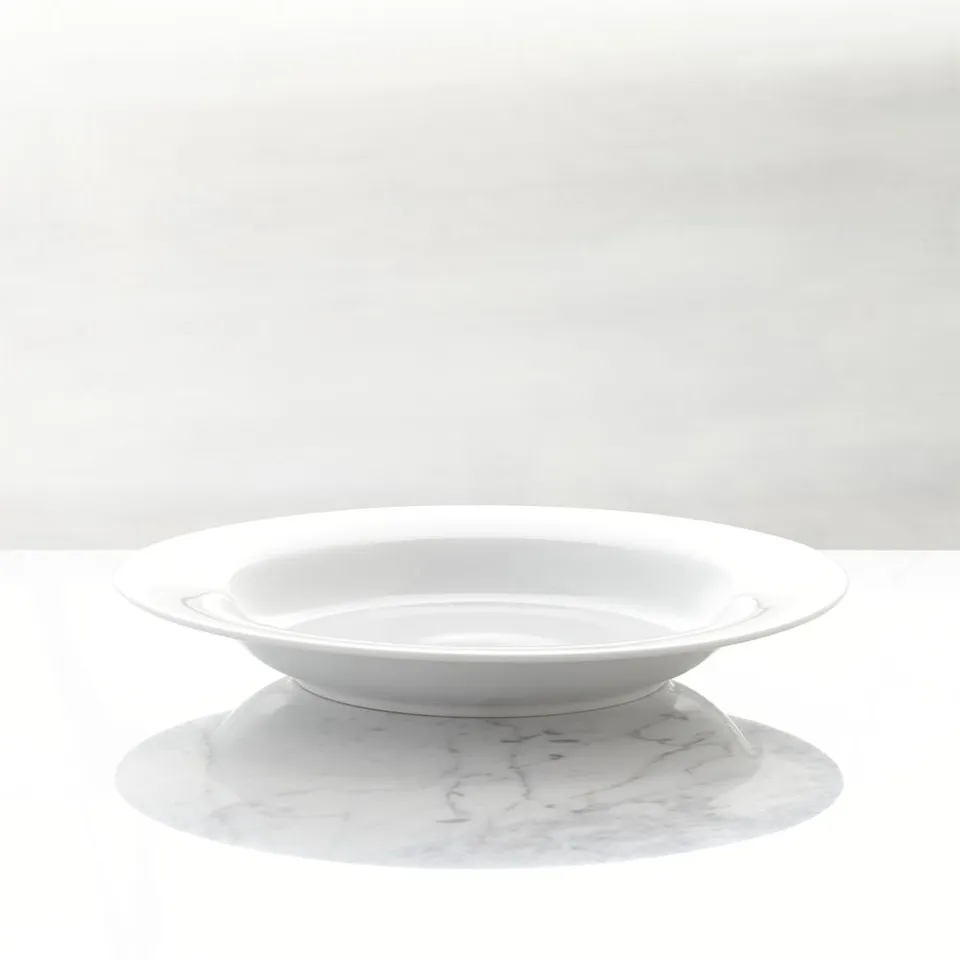 Aspen Rimmed Porcelain Low Bowl