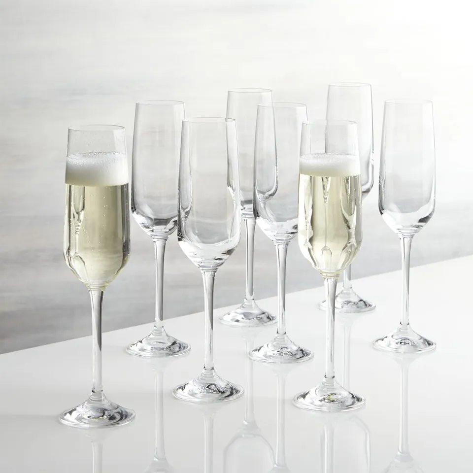 Nattie 7-Oz. Champagne Glasses, Set of 8