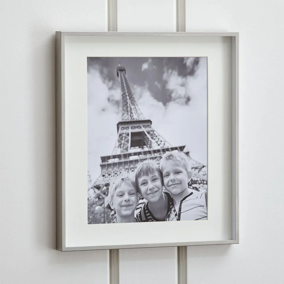 Brushed Silver 11x14 Wall Picture Frame