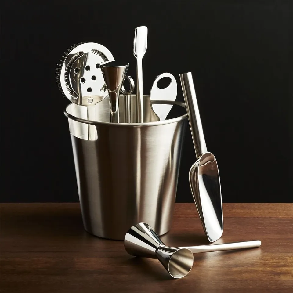 Bar Tool Set Silver