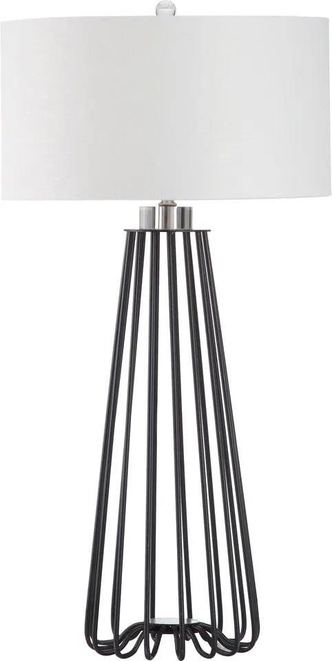 Estill 34" Iron Table Lamp, Set Of 2 - Black