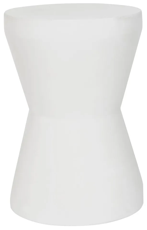Torre In/Outdoor Concrete 17.3" Accent Stool - Ivory