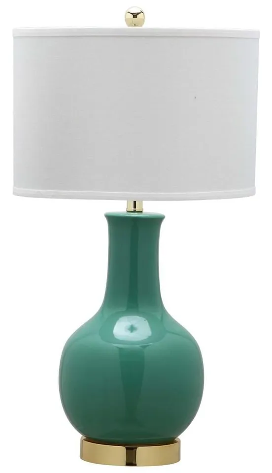 Paris 27.5-Inch High Ceramic Table Lamp - Emerald