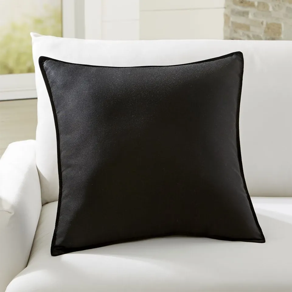 Sunbrella ® Black 20"x20" Outdoor Pillow