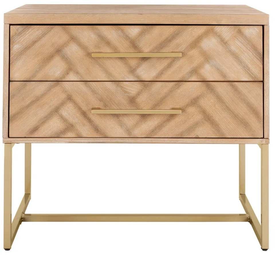 Estelle Nightstand - Rustic Oak