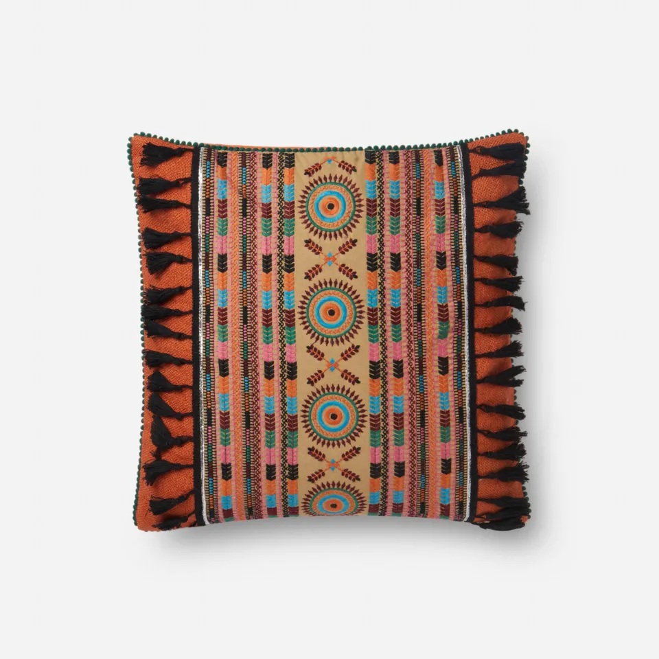 Loloi x Justina Blakeney collection - MULTI - 18" X 18" Cover w/Down
